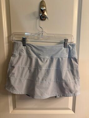 lululemon athletica pale blue active skort